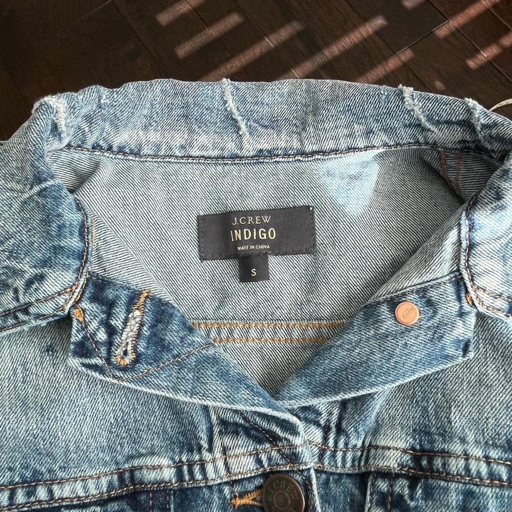 J. Crew Indigo Denim Woman’s Vest, Small - Picture 10 of 13